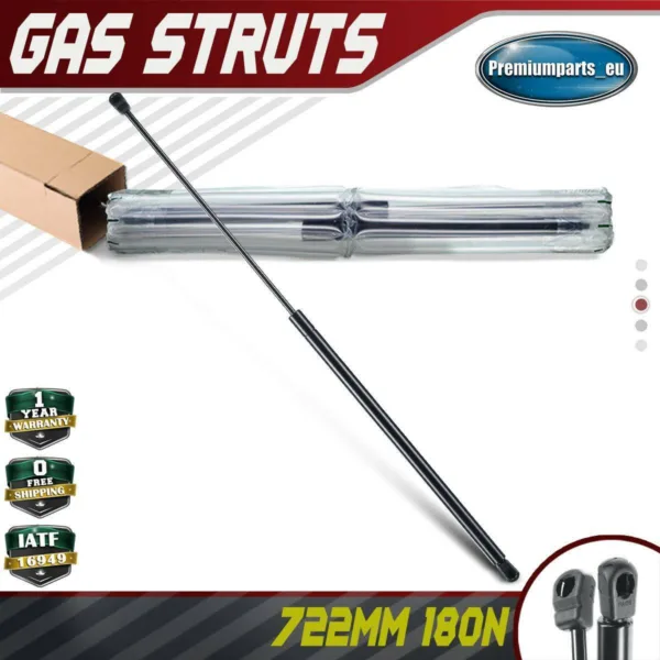 1x Universal Gas Struts for Trailer Box Caravans Camper Canopy 722 MM 180 N