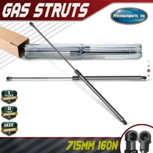 2x Universal Gas Struts for Trailer Box Caravans Camper Canopy 715 MM 160 N
