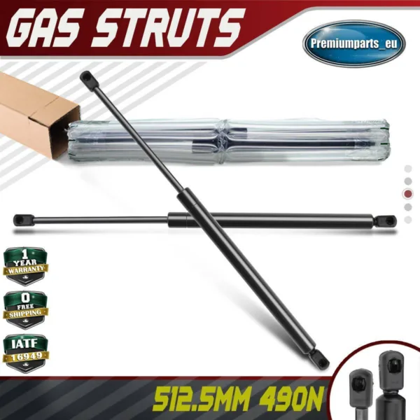 2x Universal Gas Struts for Trailer Box Caravans Camper Canopy 512.5 MM 490 N