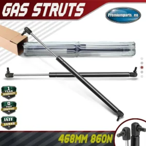 2x Universal Gas Struts for Trailer Box Caravans Camper Canopy 468 MM 860 N