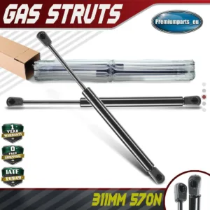 2x Universal Gas Struts for Trailer Box Caravans Camper Canopy 311 MM 570 N