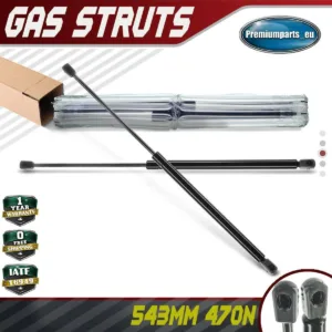 2x Universal Gas Struts for Trailer Box Caravans Camper Canopy 543 MM 470 N