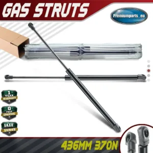 2x Universal Gas Struts for Trailer Box Caravans Camper Canopy 436 MM 370 N