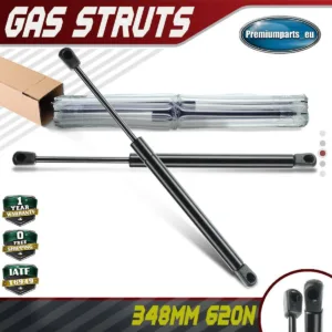 2x Universal Gas Struts for Trailer Box Caravans Camper Canopy 348 MM 620 N