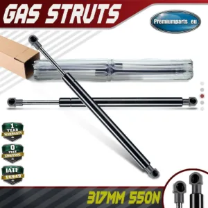 2x Universal Gas Struts for Trailer Box Caravans Camper Canopy 317 MM 550 N