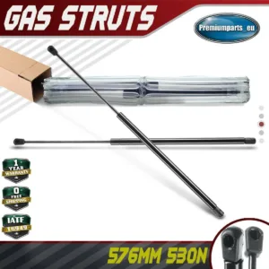 2x Universal Gas Struts for Trailer Box Caravans Camper Canopy 576 MM 530 N