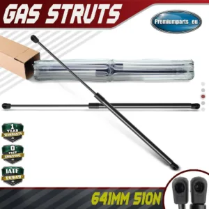 2x Universal Gas Struts for Trailer Box Caravans Camper Canopy 641 MM 510 N