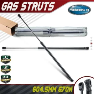2x Universal Gas Struts for Trailer Box Caravans Camper Canopy 604.5 MM 670 N