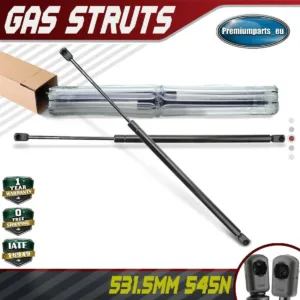 2x Universal Gas Struts for Trailer Box Caravans Camper Canopy 531.5 MM 545 N