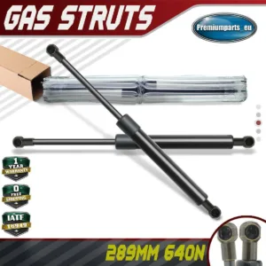2x Universal Gas Struts for Trailer Box Caravans Camper Canopy 289 MM 640 N