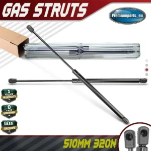 2x Universal Gas Struts for Trailer Box Caravans Camper Canopy 510 MM 320 N