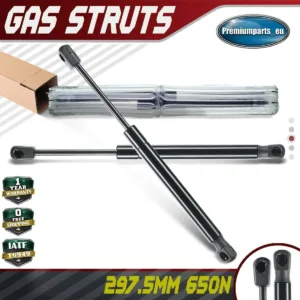 2x Universal Gas Struts for Trailer Box Caravans Camper Canopy 297.5 MM 650 N