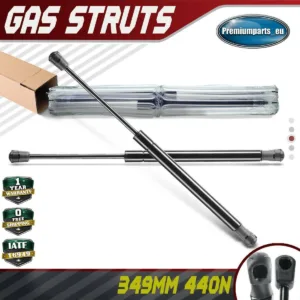 2x Universal Gas Struts for Trailer Box Caravans Camper Canopy 349 MM 440 N