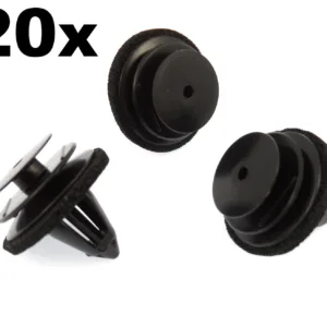 20x Plastic Trim Clips for Door Cards, Fascia & Trim Covers- Fit Various Nissan