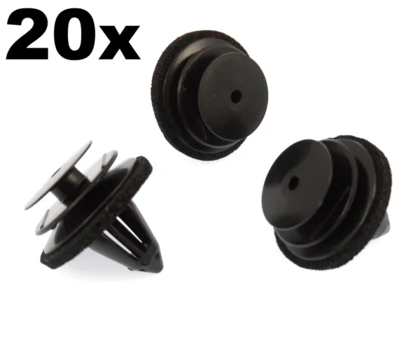 20x Plastic Trim Clips for Door Cards, Fascia & Trim Covers- Fit Various Nissan