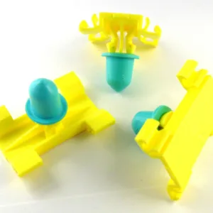 10x BMW Exterior Side Moulding / Door Bumpstrip Retaining Fastener Clip (Yellow)