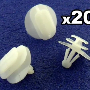 20x Renault Plastic Side Moulding / Door Bump Strip Trim Fastener Clips