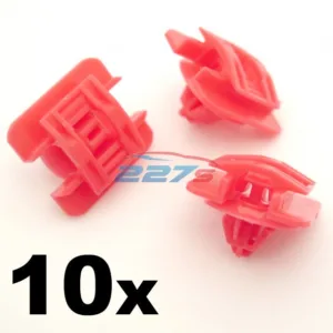 10x Door Bumpstrip, Side Moulding Trim Clips for Renault Clio MK1 (90-98)