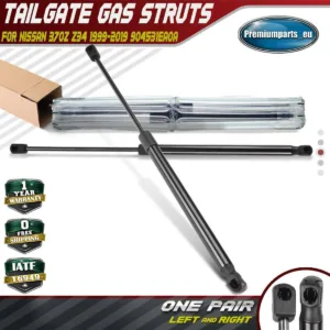 2x Tailgate Boot Gas Struts for Nissan 370Z Z34 Micra Qashqai/Qashqai +2 500MM