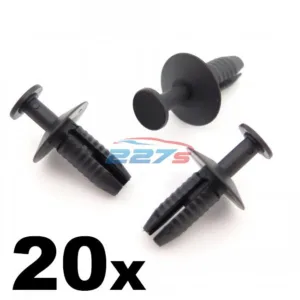 20x Plastic Trim Clips- Mercedes Bumper, Grille, Wheel Arch Lining & Side Skirt