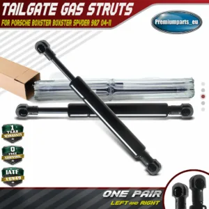 2x Tailgate Boot Gas Struts for Porsche Boxster Spyder 987 Convertible 2004-2011