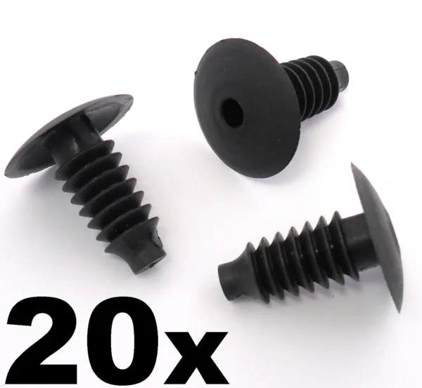 20x VW Plastic Trim Clips- Bung Interior Door Boot Lining Roof Carpet Panels