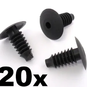 20x VW Volkswagen Audi Interior Door, Boot Lining and Carpet Trim Fastener Clips