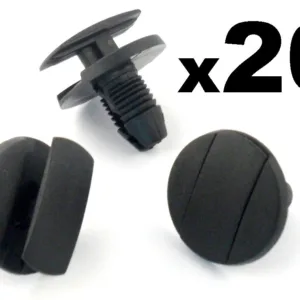 20x Peugeot Wheel Arch Lining, Undertray & Splashguard Plastic Trim Clip / Rivet