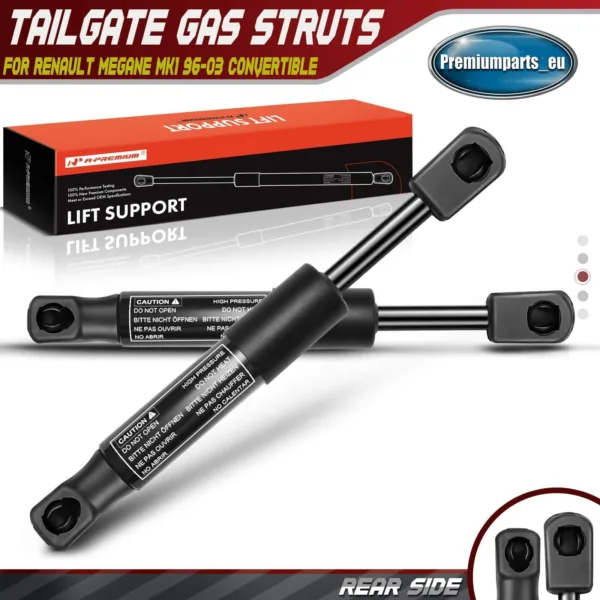 2x Rear Tailgate Boot Gas Struts for Renault Megane MK1 1996-2003 Convertible