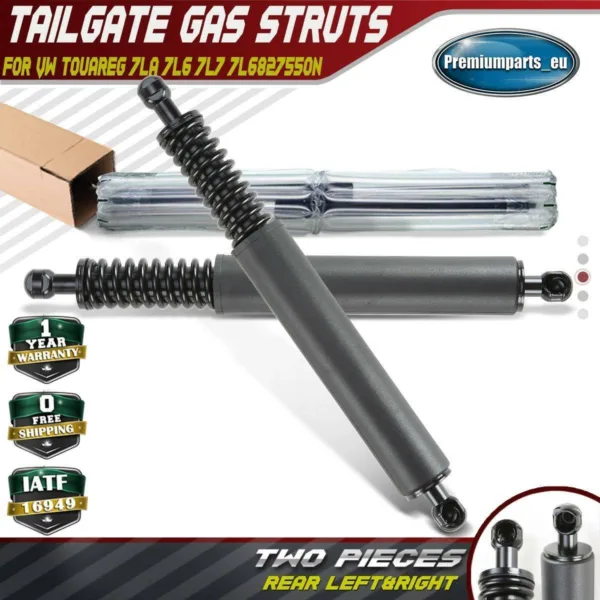 2x Tailgate Boot Gas Struts Left & Right for VW Touareg 7LA 7L6 7L7 2002-10/2005