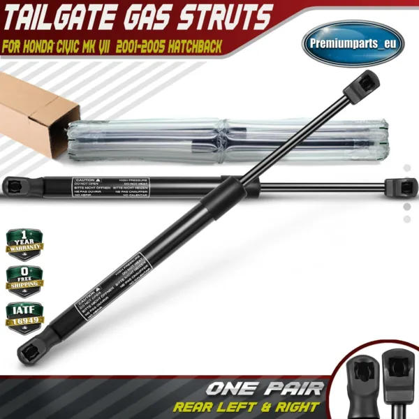 2x Rear Tailgate Gas Struts for Honda Civic VII EP EU EV 2001-2005 Hatchback