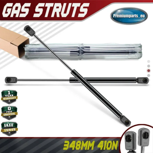 2x Universal Gas Struts for Trailer Box Caravans Camper Canopy 348 MM 410 N