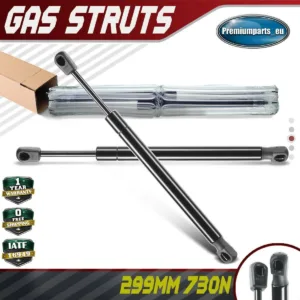2x Universal Gas Struts for Trailer Box Caravans Camper Canopy 299 MM 730 N