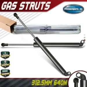 2x Universal Gas Struts for Trailer Box Caravans Camper Canopy 312.5 MM 640 N
