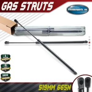2x Universal Gas Struts for Trailer Box Caravans Camper Canopy 519 MM 665 N