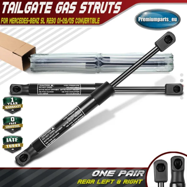 2x Tailgate Boot Trunk Gas Struts for Mercedes-Benz SL R230 2001-2005 2307500036