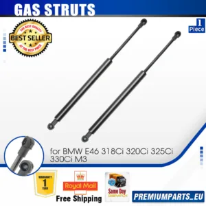 2x Tailgate Boot Gas Struts for BMW E46 318i 320i 323i 325i 330i M3 Convertible