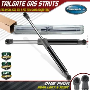2x Gas Struts Rear Boot Tailgate for Nissan 350Z 350 Z Z33 2004-2008 Convertible