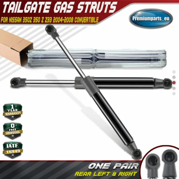 2x Gas Struts Rear Boot Tailgate for Nissan 350Z 350 Z Z33 2004-2008 Convertible