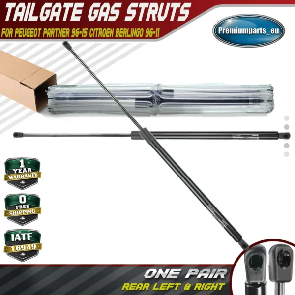 2x Rear Tailgate Gas Struts for Peugeot Partner 96-15 Citroen Berlingo 96-11