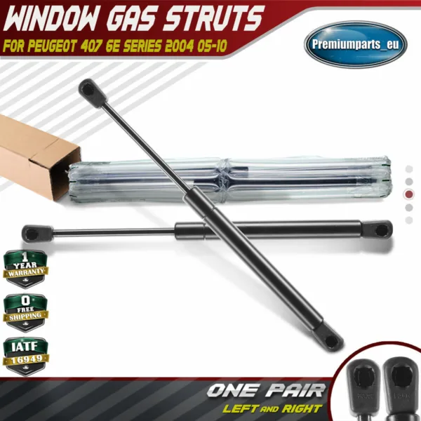 Set of 2 Rear Window Gas Struts Springs for Peugeot 407 SW 6E 2004-2010 Estate