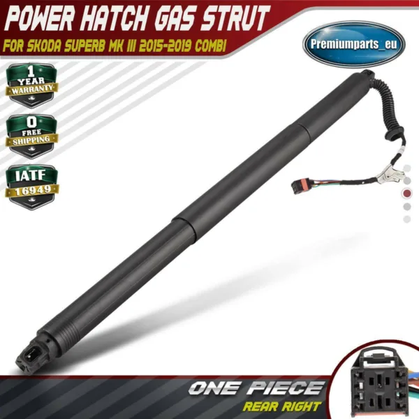 1x Auto Tailgate Gas Strut Rear Right for Skoda Superb III 15-19 Spindle Drive