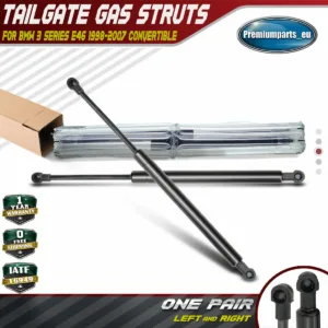 2x Tailgate Boot Gas Struts for BMW 3 Series E46 2000-2007 318 325Ci Convertible