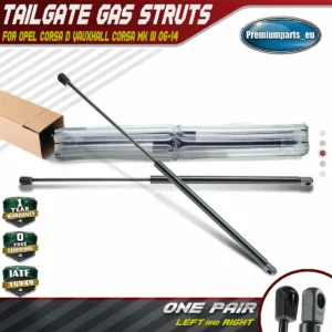 2x Tailgate Gas Struts for Vauxhall Opel Corsa MK III D 06-14 Hatchback 3-Doors