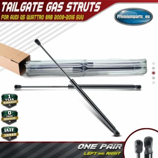 2x Tailgate Boot Gas Struts for Audi Q5 Quattro 8RB 2008-2016 W/ power liftgate