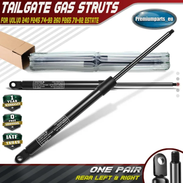 2x Rear Tailgate Boot Gas Struts for Volvo 240 P245 260 P265 Estate 1254916