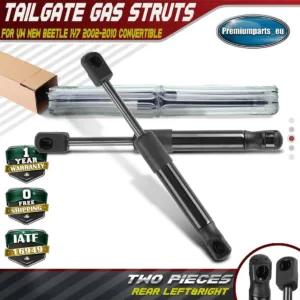 2x Tailgate Boot Gas Struts for VW New Beetle 2002-2010 Convertible 1Y0827550B