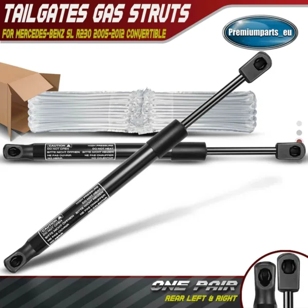 2x Rear Tailgate Gas Struts Lift Supports for Mercedes-Benz SL R230 Convertible
