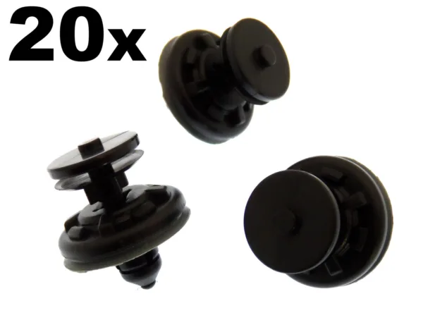 20x Volkswagen Plastic Trim Clips for Door Cards & Interior Trim Panels & Covers