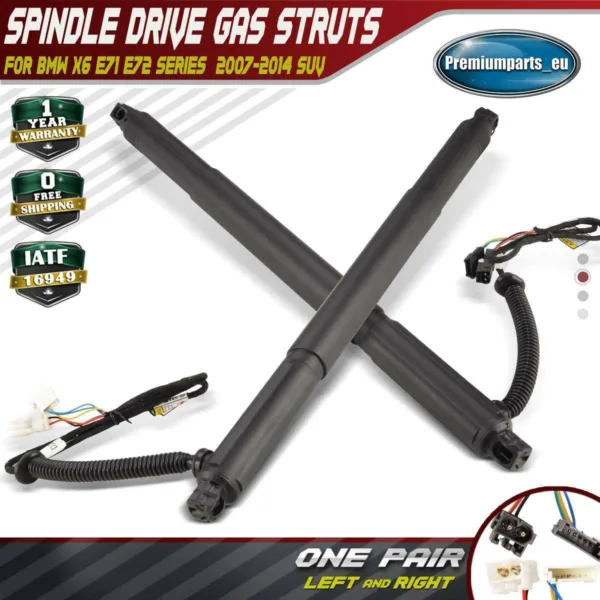 2x Auto Tailgate Boot Gas Struts Rear LH & RH for BMW X6 E71 E72 Spindle Drive